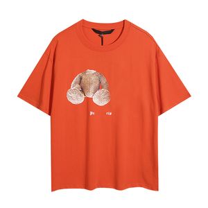 Ограниченная серия дизайнерской футболки Amirs 2024 года кролика, новые футболки для пар, уличная одежда, летняя модная рубашка, дизайн с буквенным принтом и брызгами чернил, пара с короткими рукавами