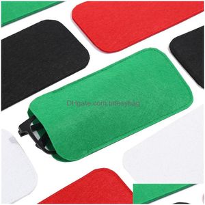 Sunglasses Cases 9X18Cm Portable Solid Color Glasses Eyewear Storage Bag Pouch Eyeglasses Fashion Accessories Drop Delivery Dhoni