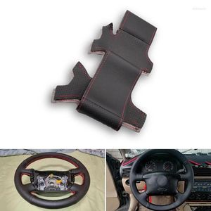 Lenkradbezüge für VW Golf 4 MK4 Passat B5 1998–2005, DIY handgenähte Abdeckung aus perforiertem Mikrofaser-Leder, Autozubehör