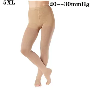 Women Socks 2024 Plus Size 5xl Compression 20--30mmHg Vein Elastic Anti Varicose Thrombosis Tights