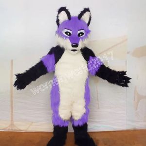 2024 Halloween Husky Dog Fox Mascot Costume Fancy Dress Carnival Cartoon Temat Fancy Dress for Men Dame Festival Sukienka