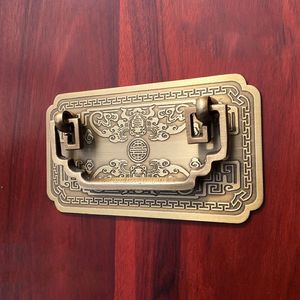 Kinesisk antik enkel låda handtag möbler dörr knopp hårdvara klassisk garderob skåp sko garderob kon vintage pull245o