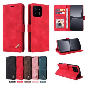 Capas de telefone para Xiaomi POCO F5 X6 Redmi Note 13 13T 13C Pro Plus 4G 5G Carteira Retro Capa de couro