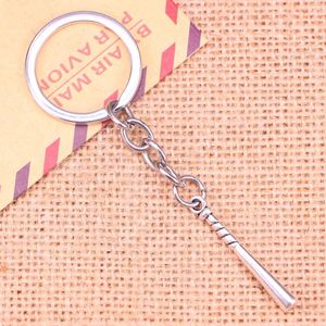 Schlüsselanhänger 20 stücke Mode Keychain 35x5mm Baseball Bat Club Anhänger DIY Männer Schmuck Auto Schlüssel Kette Ring halter Souvenir Für Geschenk