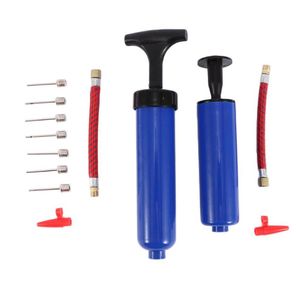 Bike Pumps Portable 10pcs Set Soccer Football Balloon Volleyball Inflatable Flexible Hose Air Pump Needle Ball Inflator4431187