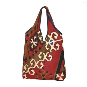 Sacos de compras Kilim Weave Tapete Persa Saco de Compras Shopper Tote Ombro Grande Portátil Boêmio Turco Bolsa Étnica