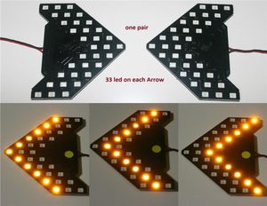 2PCSLot 33 SMD Sequentielle Led-leuchten Pfeile Lampe Anzeige Sichere led-Panels Auto Seite Spiegel Blinker 33 LED8955908