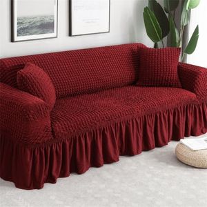 Vattentät fast färg elastisk soffa täckning för vardagsrum tryckt rutigt stretch sektionslipcovers soffa soffskydd l form lj20282k