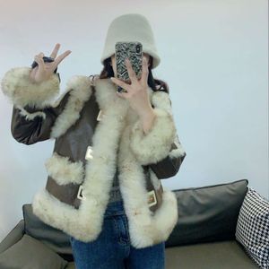 Doukuai Rabbit Fur, Haining And Fur All In One Slimming Effect, Internet Famous, Winter Thickened New Coat For Small Children 9144 ternet