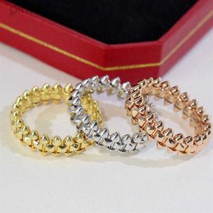 Pierścienie luksusowy pierścień Clash de Pierścieni projektanta biżuteria 18k złota srebrna rise złoto tytanowy pierścionek zaręczyn ślub świąteczny urodziny rozmiar LDD240311