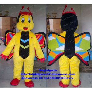 Costumi della mascotte Costume della mascotte della farfalla Costume adulto del personaggio dei cartoni animati Vestito del salone di bellezza Pubblicità e pubblicità Zx1157