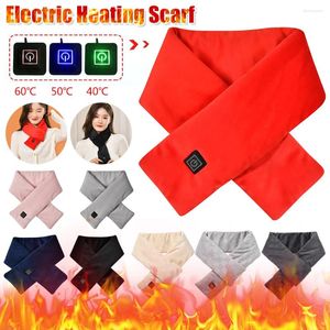 Bandanas Electric Heating Ski Scarf 3 Gear Adjustable Neck Warmer Washable Winter Cover For Women Men Wrap Fleece