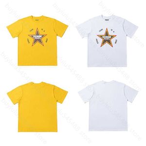 Designer Denimtears Men and Women Fashion Summer Clothes Tracksuits New Five Pointed Star Print High Street Loose Casual Short Sleeved T-shirt Trend