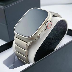 Cinturini per orologi Cinturino in titanio per Apple Ultra 49mm 44mm 45mm 42MM Cinturino puro IWatch Serie 8 7 6 SE 5 4 3 Bracciale da uomo di lusso