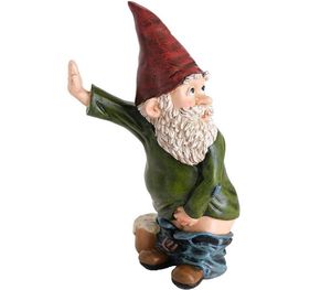 Roliga harts figurer stygg trädgård gnome trädgård dekoration staty gnome dekoration villa hem figurer dekoartion c02208824051