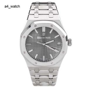 Lastest Luxury AP Watch Royal Oak Series 15500st.OO.1220ST.02 Elephant Grey Faced Plate Steel King Color med garantikort