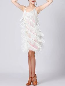 Casual Dresses Womens Fringe Tassel Sequin Dress Elegent Glitter Cocktail Party Bodycon Disco Ballroom Latin Dance