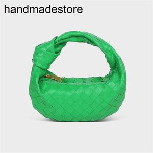 Borsa Designer bottegvenetas Borsa a mano Jodie Summer Fashion Mini annodata a mano in pelle di pecora nappa intrecciata a tracolla