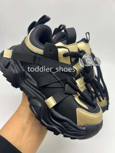 Kids Shoes Kids Sneakers Black Gold Designer Shoes Chunky Sneakers Dad Shoes Purple Pink Children Big Boys Girls Trainers Baby Youth Sports Athletic Shoes With Box