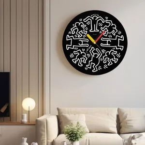 Wanduhren, Uhr, zum Aufhängen, Dekor, Acryl, dekorativ, Geschenk, Tänzerin, für Schlafzimmer, Badezimmer, Wohnzimmer, Klassenzimmer, Frauen oder Mädchen