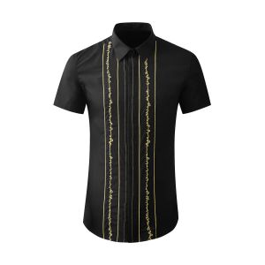 Joias de luxo de alta qualidade moda camisa de linho sólida cubana praia tops camisas masculinas de bolso