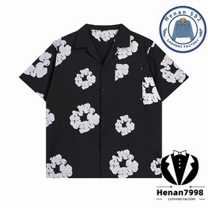 Designer Polo Shirt T Stile denim Brangdy Graffiti Stampa camicie Kapok Stampato Summer Casual Wele Wholesale 2 pezzi Sconto T2NN