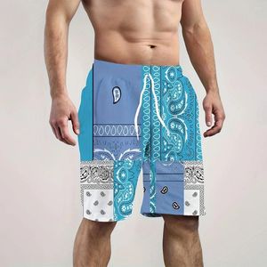 Herren-Shorts, Herrenbekleidung, Basketball-Brett, kurz, Badeanzug, Übergröße, Sport, Trend, Schwarz, Blau, Bohemian-Stil, Strand, Farbblockierung, Spleißen