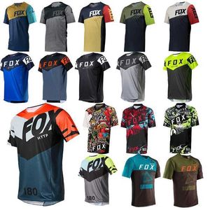 2022 MENS Downhill Mountain Bike Mtb Shirts Offroad DH Motorcykel Motocross Sportwear Clothing http Fox Mtb Jersey Racing Short