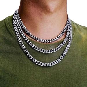 Designer Necklace Jewelry Womens Sier Cuban Link Chains Women Titanium Stainless Steel Mens Gold Chain for Man Necklaces Gifts