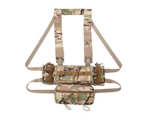 Tactical Mk3 Rig Peito Tático Micro Luta Modular Ajustável Placa de Caça Transportadora Airsoft Colete com 556 762 Mag Bolsa Y2011236943884