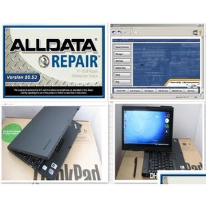 Strumenti diagnostici Strumento di diagnosi del super computer con riparazione Alldata Hdd 1Tb 1053 e versione installata Atsg Laptop X200T Touch Sn Window Otfpb