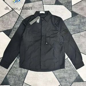 Куртка Stones Island Дизайнерские рубашки с молниями Водостойкая металлическая кожаная куртка Нейлоновая одежда для рыбалки и альпинизма Дизайнерская одежда Black Coa 303