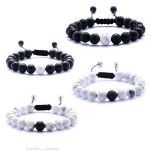 Charme Armbänder Naturstein Handgemachte Seil Perlen Stränge Charme Armbänder Für Frauen Männer Party Club Mode Einstellbare Schmuck Drop D Dhxt5