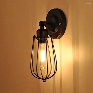 Vägglampa vintage industriell amerikansk inomhus retro lampor belysning sänglampor gång