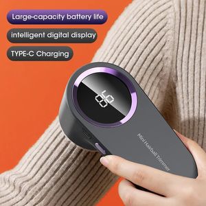 Lint Remover for Clothing LED Digital Electric Pellet Fluff Remover USB Rechargeable Fuzz Fabric Shaver Sweater Drop 240307