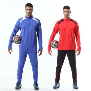 Men Sportswear trening piłkarski zestawy piłkarskie Tracki koszulki z długim rękawem piłka nożna drużyna mundury sportowy Zestaw do biegania 240306
