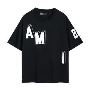 Mäns t-shirts Men's T Brand Designer Tees Rainbow Mushroom Letter Print Kort ärm Toppar Bomull Löst män Casa Blanca Women Shirt JHVD S-XL