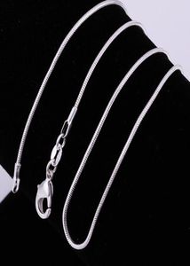 Schmuck Andere Accessoires 1MM 1624 Zoll 925 Sterling Silber Schlangenkette Halskette Mode Schlangenketten4217772