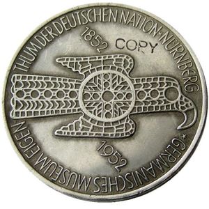 DE11 Germany 5 Deutche Mark 1952D Craft New Old Color Silver Plated Copy Coin Brass Ornaments home decoration accessories333f