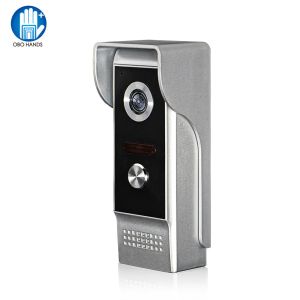 Doorbells Home 700TVL Wired Video Doorbell Intercom Call Phone Panel Color Outdoor Camera Unit with Night Vision Rainproof Twoway Audio