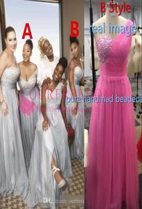 100 Nedime Elbise Şifon Afrika Ülke Bahçesi Resmi Düğün Konuk Konuk Of Honor Gown Plus Boyutu Özel Made5790000