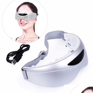 Massaggiatore per tutto il corpo Masr 5 velocità 350Ma Vibrazione Maschera per gli occhi Rilevamento di gesti wireless Ricarica USB Cervello Strumenti sanitari elettrici Drop D Ott1X