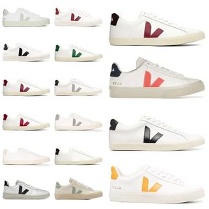 Sneakers womens Shoes Casual Designer Leather Sneaker men women Brazil Green Low-carbon Life V Organic Cotton Flats Platform Sneakers Women Casual Mens Loafers