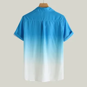 القمصان غير الرسمية للرجال قميص Bandhnu Workwear بلوزات فضفاضة الفخامة راحة فاخرة قصيرة الأكمام ربيع جميع المباراة الصلبة كاميسا الصلبة