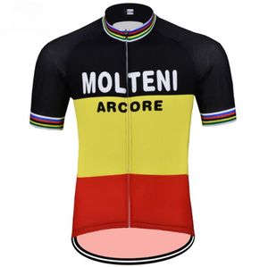 2018 Molteni Arcore Team Belgium Retro Classical Tylko krótkie rękaw Ropa Ciclismo koszulka Jersey Cycling Wear sizexs4xl2172012