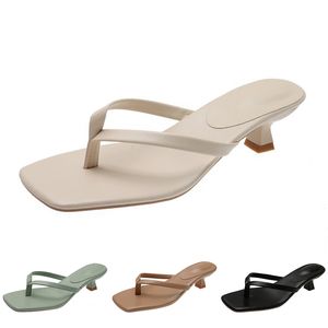 أعقاب النعال عالية الأحذية جاي صندل نساء أزياء Flip Flops Summer Flat Sneakers Triple White Black Green Brown Color36 462 119 978 212