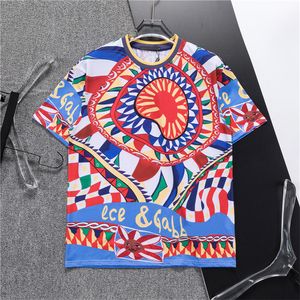 Designer masculino t-shirt de alta qualidade novo clássico impresso moda casual luxo 100% algodão de alta qualidade camisa respirável camisa de manga de rua tamanho grande M-3XL # 28