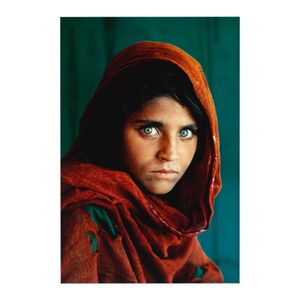 Steve McCurry Afghan Girl 1984ペインティングポスタープリントの家の装飾フレームまたはフレームなしのポピパー素材255J