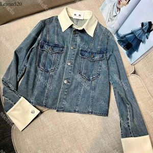 Patchwork Hip Hop Women Blue Denim Jackets Lady Deskateboard Miłośnicy odzieży wierzchniej