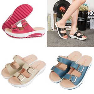 جديد نمط Gai Designer Slipper Slides Fashion Macaron Sandals Ladies Summer Beach Flops يزيد من النعال النعال الصندل 35-42